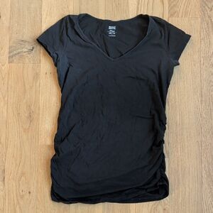 Old Navy Black V-Neck Short Sleeve Tee